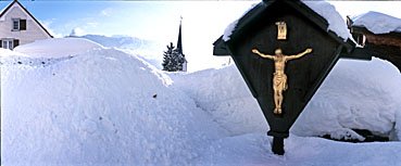 Jesus im Winter in Wildhaus