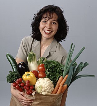 Einkaufssack mit Gemüse