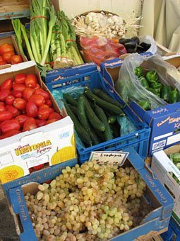 Früchte und Gemüsehandel in Kreta