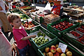 Marktstand für Früchte