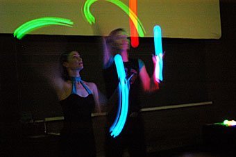 jonglieren mit Licht