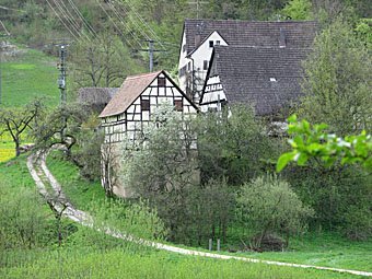 Fachwerkhäuser in der fränkischen Schweiz