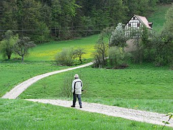 Spazierweg in der fränkischen Schweiz